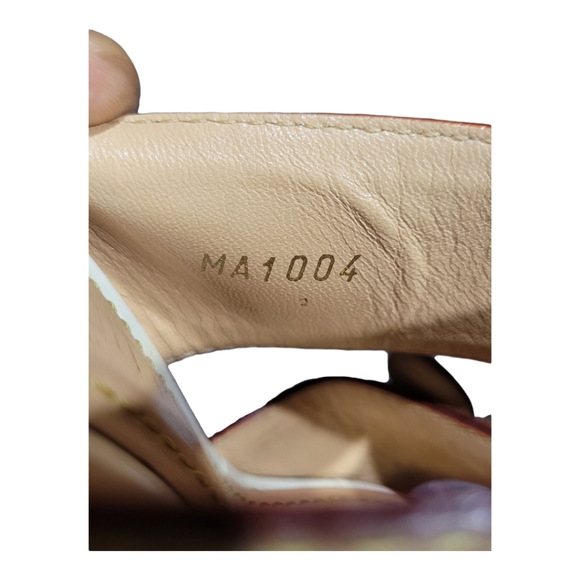 Louis Vuitton Lv Monogram White Multicolor Classic Floral Sandals Size EU 35 - Picture 11 of 12